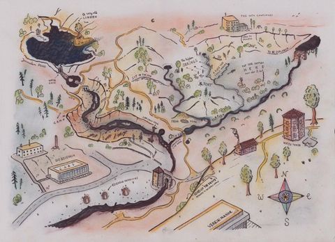 Šaltiniai ir upeliai už Verkių Dvaro sodybos